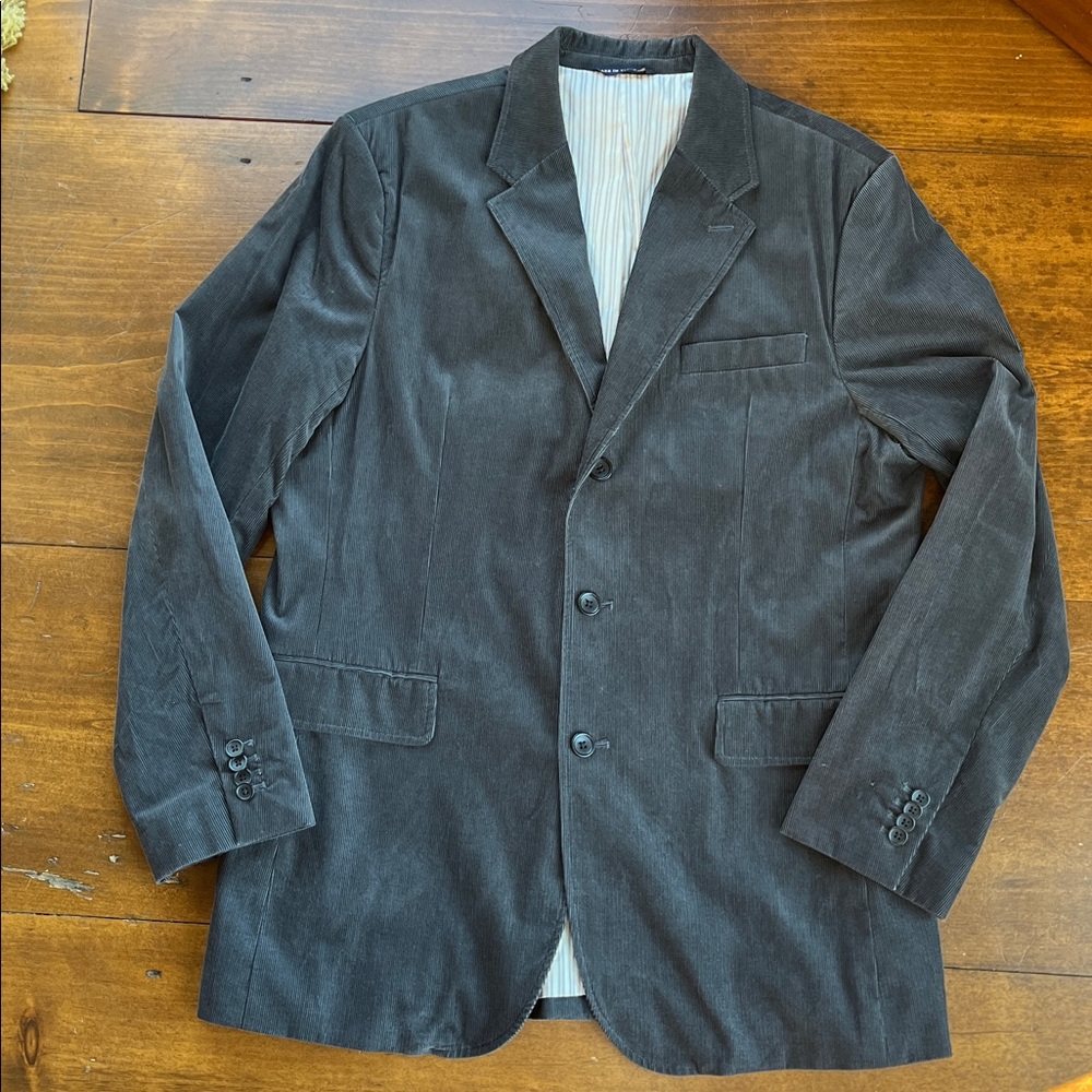 Banana Republic Corduroy Black Sports Jacket 46L
